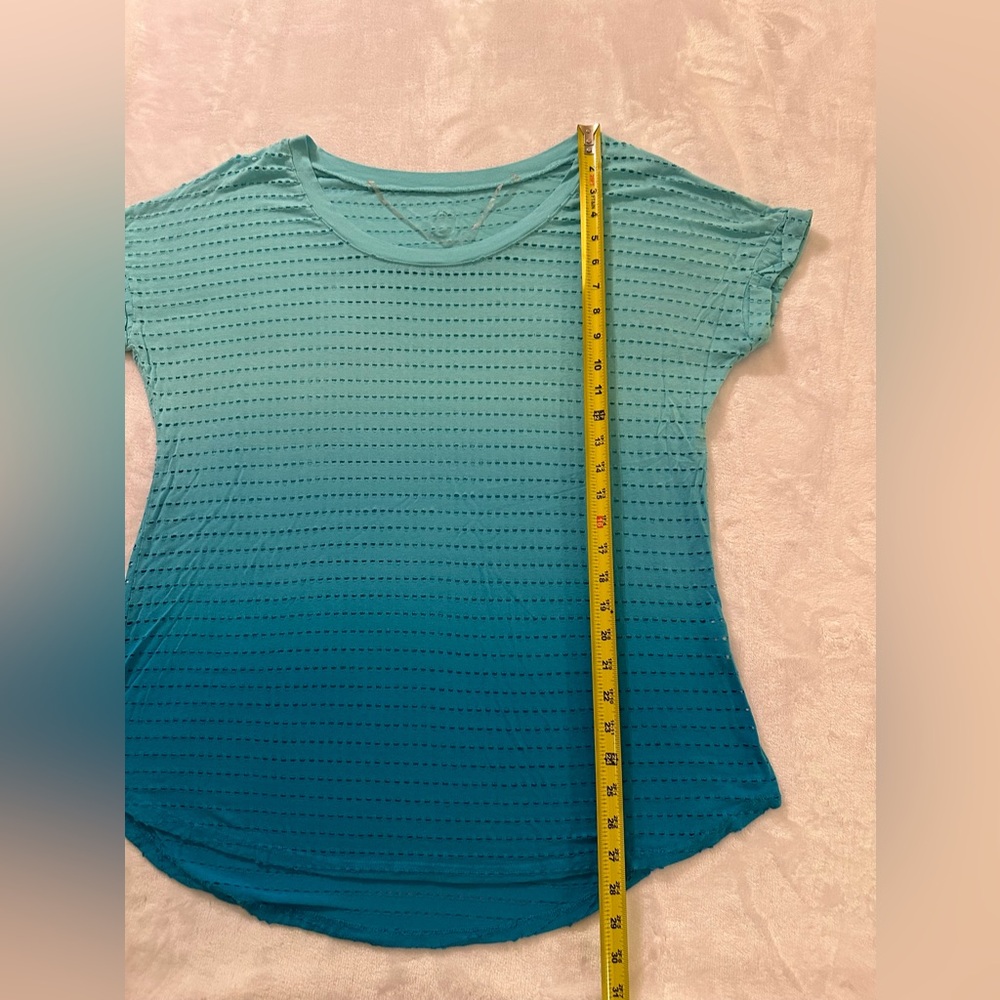 Balance collection XL blue hombre short sleeve mesh top. Super soft. - Picture 8 of 8